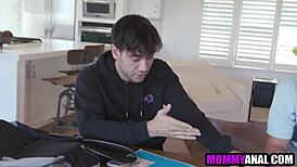 Horny teacher gets double stuffed by students in wild old and young anal