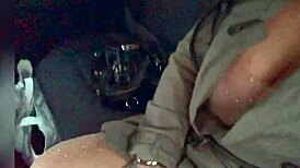 I provoked uber to play with my pussy!