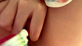 wet juicy pussy close-up play contractions!