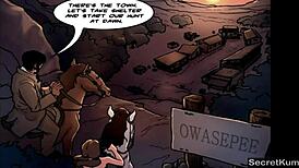 true dick pt 6 - threesome action with two horny ebony girls and giant bbc sheriff in wild police fuck