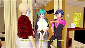 The caretaker part 2 involves big ass tits creampie blowjob in 3d anime hentai