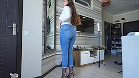 Stepmom teasing with incredible ass in seamless pantyhose, wanna see more?