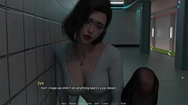 horny train ride with shaved curvy beauty