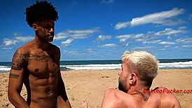 Damn! Straight Guy Turns Fully Gay on Wild Beach!