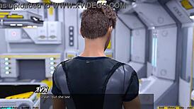 Petite 18+ superstar in outfit meets big cock in space 42