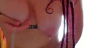 Amateur girl masturbates to unlimited orgasms in shower