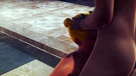 anime hentai girl has uncensored sex in the bath