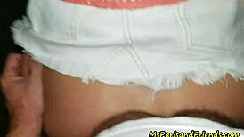 staying horny is not acting for ms paris as she bends over for sex and upskirt doggystyle outdoors