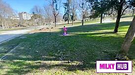 European Babe Bent Over For Doggystyle Pussy Stimulation