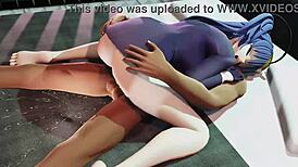 yuuka-san cowgirl riding with big tits squirting creampie in anime hentai