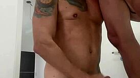 Rickpaixao, the rental husband, begins his first part with a deepthroat blowjob on a big cock in a homemade gay scene.