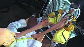 我不敢相信这些3D KOF辣妹在动画中这么热，哇，太真实了，你得看看！！