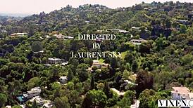 vixen blake shares her bf's cock with sneaky gizelle. they get oiled up for fun.