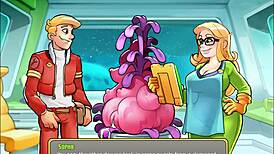 i'm hooked on playing Space Rescue Code Pink with big tit hentai