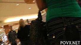 Appealing Teen 18+ Bent Over For Pov Doggystyle Fucking And Sucking