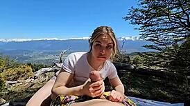 I’m overwhelmed as stepbrother fucks me hard at camp