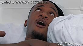 Nic sahara deepthroats big cocks in interracial threesome