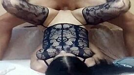 Milf Wife Poses in Stockings for Photo