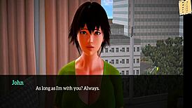 I explore my new family in this erotic anime hentai.