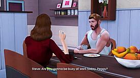 Peggy's affair heats up in this 3D hentai preview, naughty and sexy.