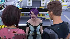 Petite 18+ superstar in outfit meets big cock in space 42