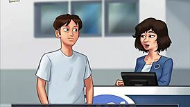 In Summertime Saga, She Engages In Hentai Adventures With Characters