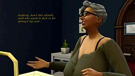 Sims 4 Group Blowjob with Big Tits and Ass