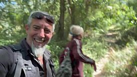 Damn, this mountain got us so horny we couldn’t stop screwing! Spanish couple going at it!