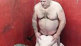 Muscular Bodybuilder's Belly Gets Pleasured By Gay Lover