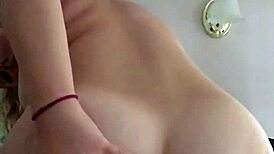 Cute Amateur Blonde Teen MASTURBATES to ORGASM with Buttplug and Dildo!