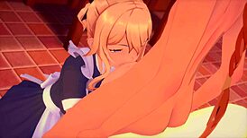 卧槽！女仆琴在原神疯狂三人行！