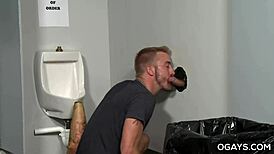 Gay Gloryhole Fuck In Toilet With Intense Action