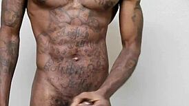 Short Video Nice Cumshot From Big Ebony Cock!