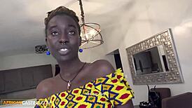 gorgeous african model tricked into HARDCORE SEX at bikini shoot. it’s raw interracial heat!