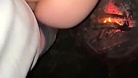 Blonde with Big Tits and Ass Gets Dirty Camping Sex. Including Blowjob and Creampie.