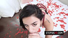 Stepbrother and stepsis Monica Sage indulge in taboo love