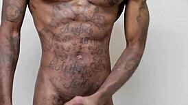 Short Video Nice Cumshot From Big Ebony Cock!