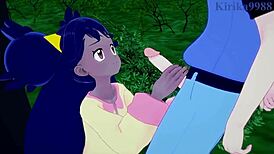 iris and erika have intense sex in pokemon hentai