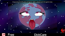 dickcare erotic anime parody with cock action