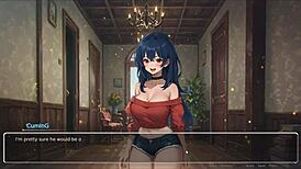 Blurring the Walls Romance Hentai Game Ep 3: Teasing Boyfriend with Voyeurism