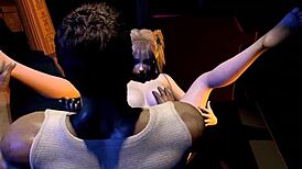 3d cute blonde babe bangs big dick stranger in wild anal scene