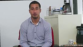 Pilipino male earns bonus through intense oral gay sex session