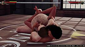 I crave Ethan vs Meigui II naked fighter 3D action