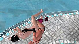 可爱女同勺子位3D动画猛操