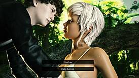 hot teen pussy gets wet and surprised in 3d cartoon sex game