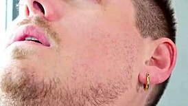 Damn, Jake Waters oils up a massive cock to pound his tight ass hard!