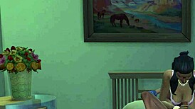 Monalisa in pink bra gets seduced and fucked in cowgirl and doggystyle positions by her mother-in-law