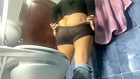 Beautiful stepmother shows her big ass in a homemade video