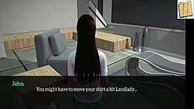 My new family game with redhead and brunette teens