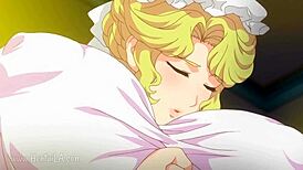 Blonde busty maid in action 😍